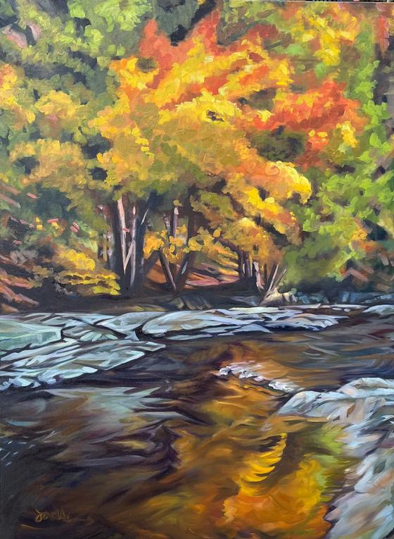 Autumn At The Falls by Joelle Goff