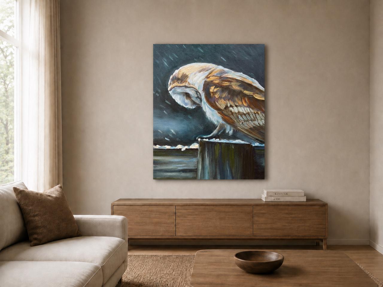 Brave Soul shown as a canvas print in a room