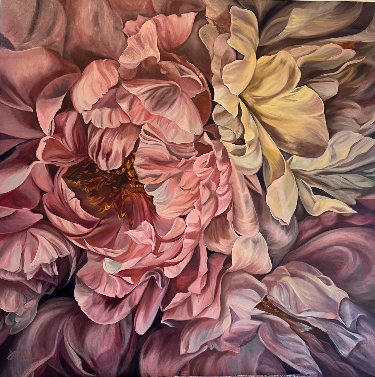 Butter Cream And Blush Peony by Joelle Goff
