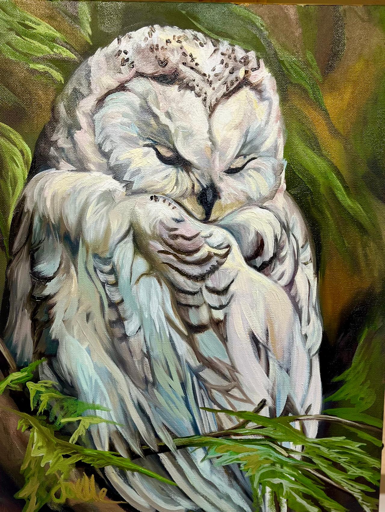 Dreaming In Feathers Owl by Joelle Goff