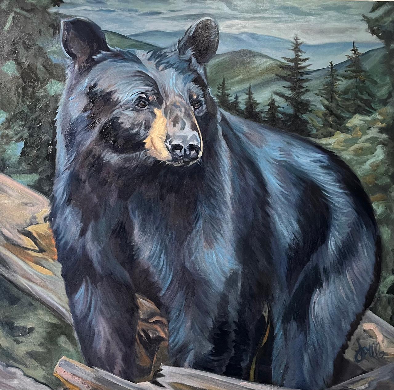 Forest Black Bear by Joelle Goff