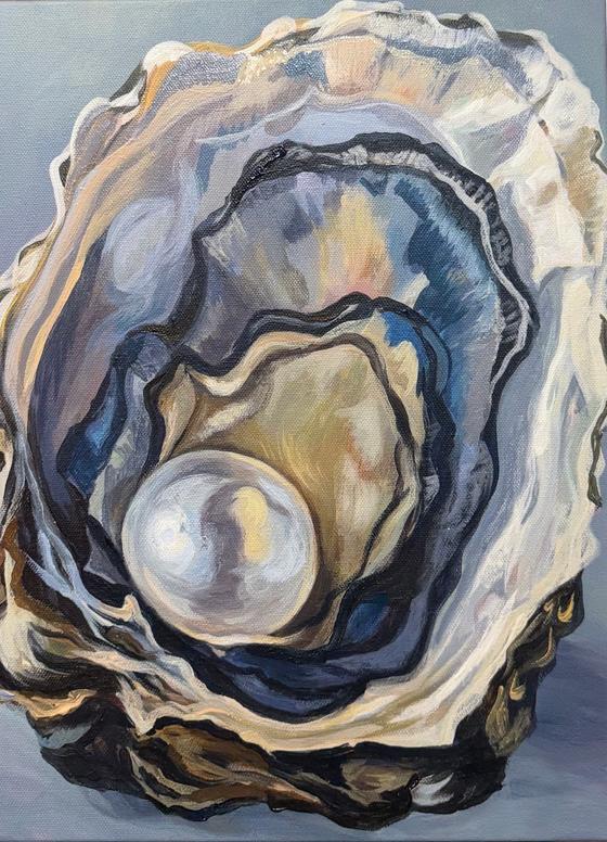 Oysters And Pearls by Joelle Goff
