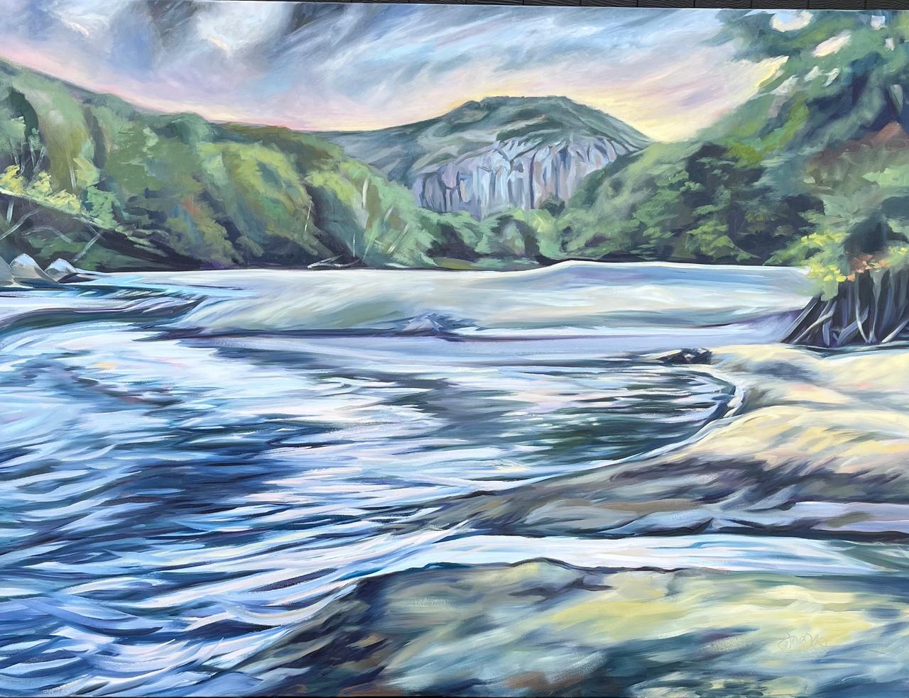 River Landscape by Joelle Goff