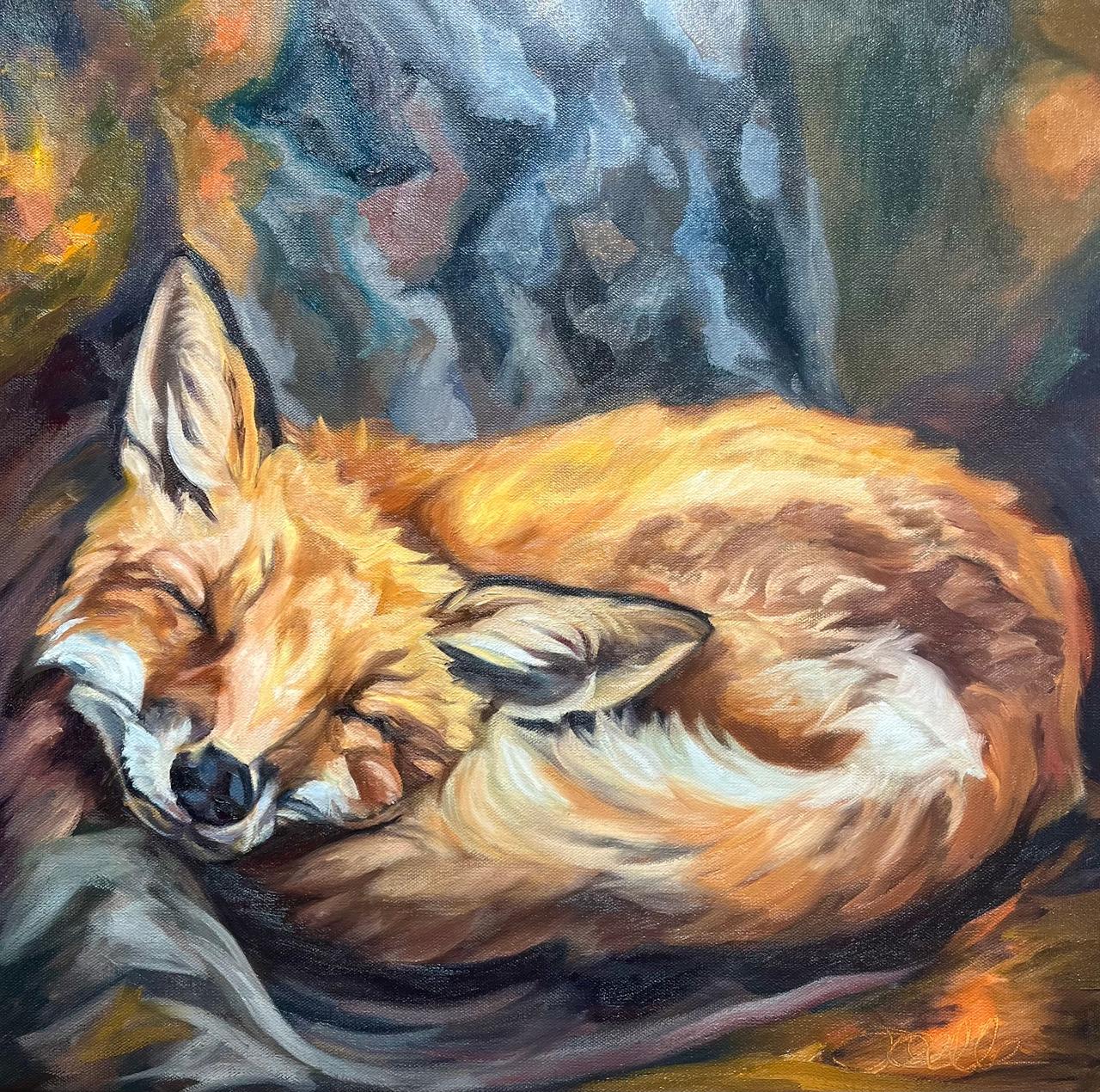 Sleeping Fox by Joelle Goff
