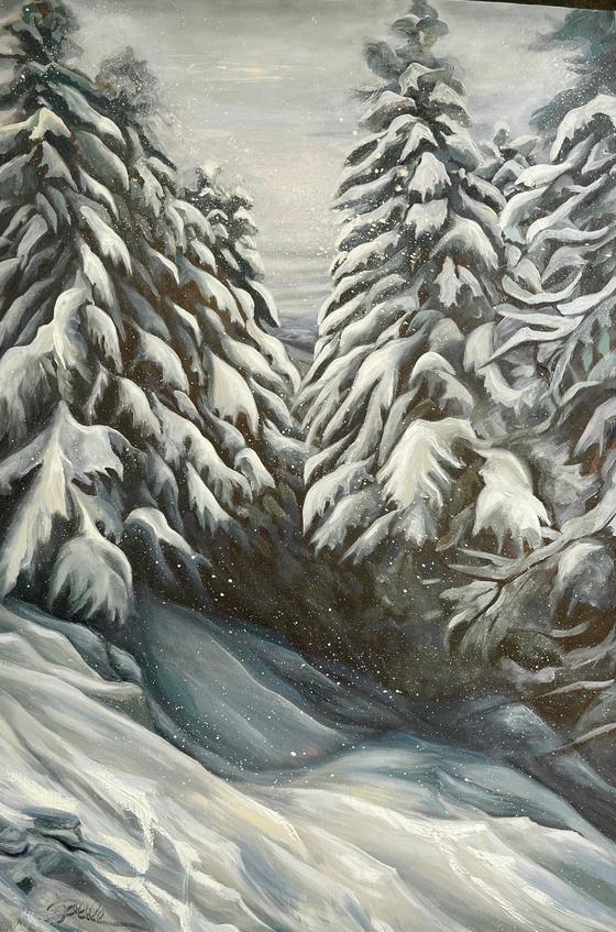 Snowy Slope by Joelle Goff