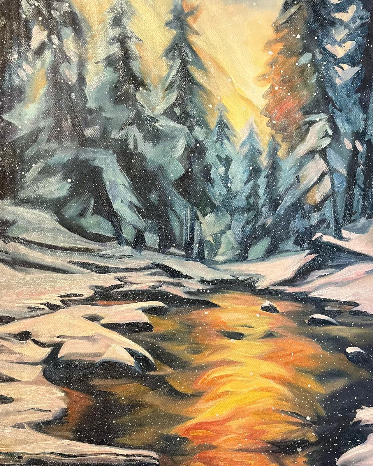 Winter Sunset by Joelle Goff