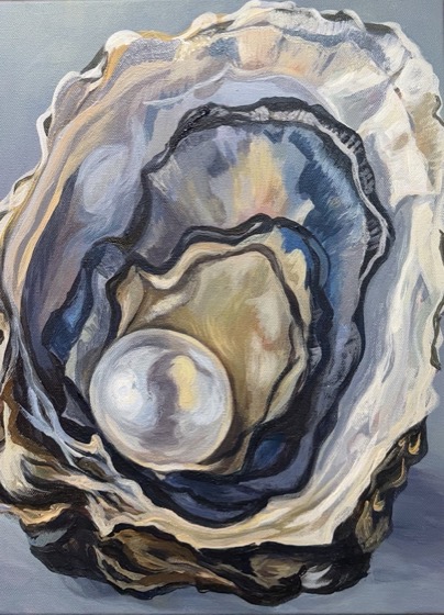 Oysters And Pearls by Joelle Goff