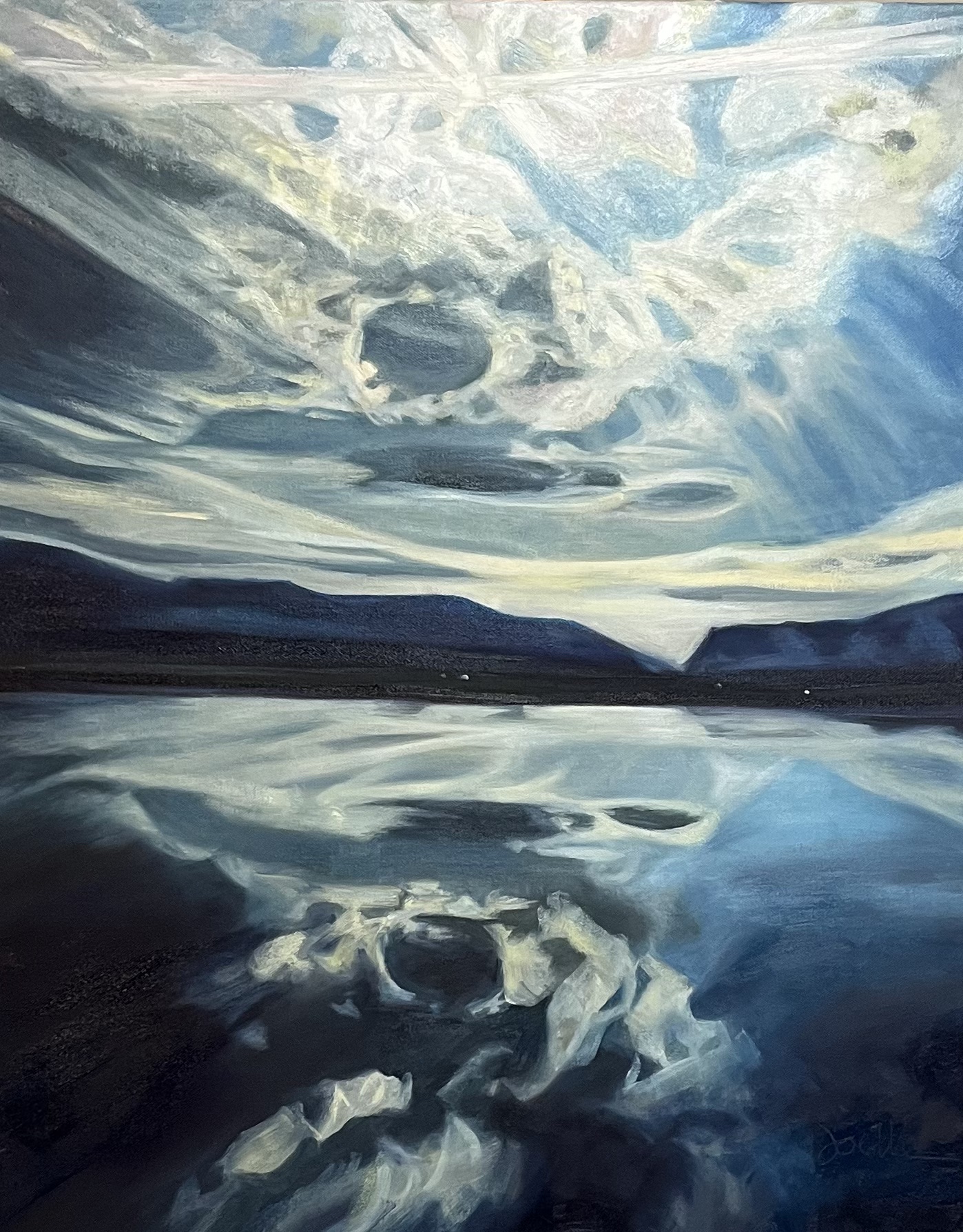 Reflection — original oil painting by Joelle Goff