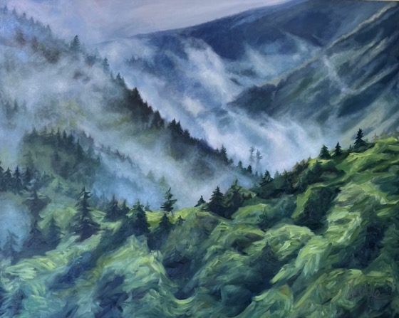 Foggy Trees by Joelle Goff