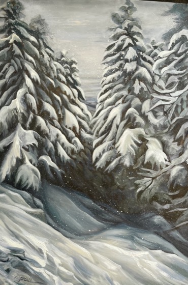 Snowy Slope by Joelle Goff